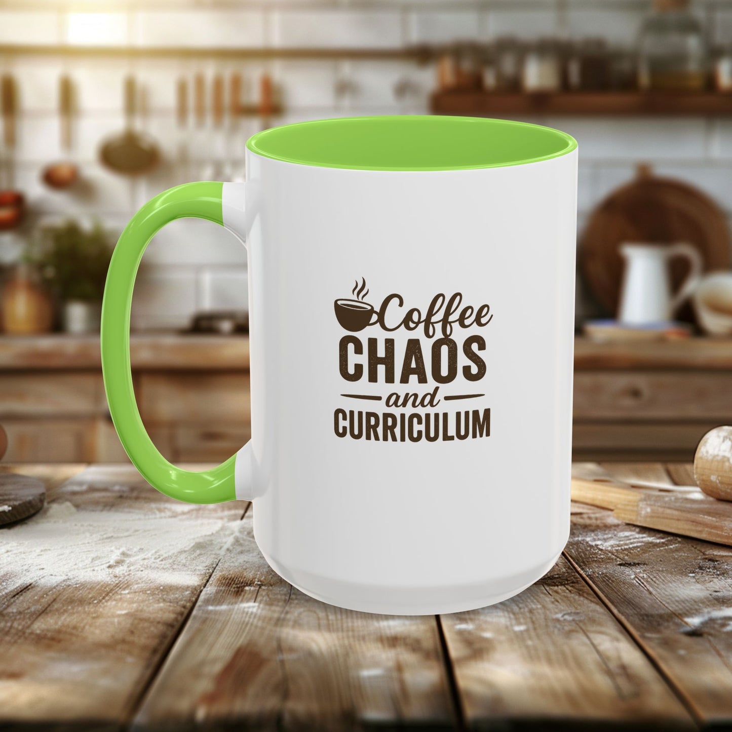 colorful coffee mug - perfect for teachers | teachers with attitude | coffee chaos and curriculum