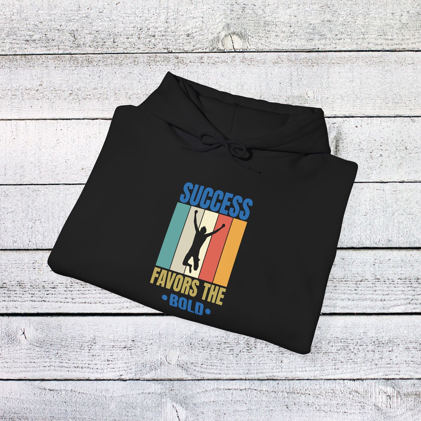 unisex heavy blend™ hooded sweatshirt - success favors the bold - risk and reward quote