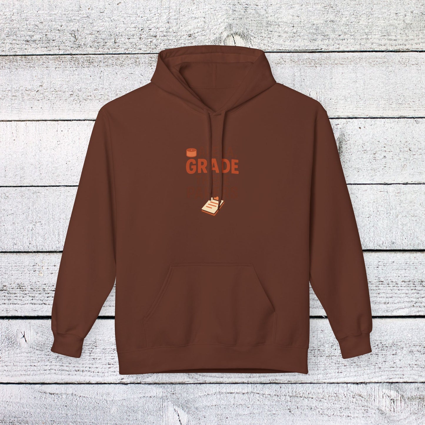 unisex softstyle hoodie - fun 'alexa, grade these papers' design. teachers with attitude.