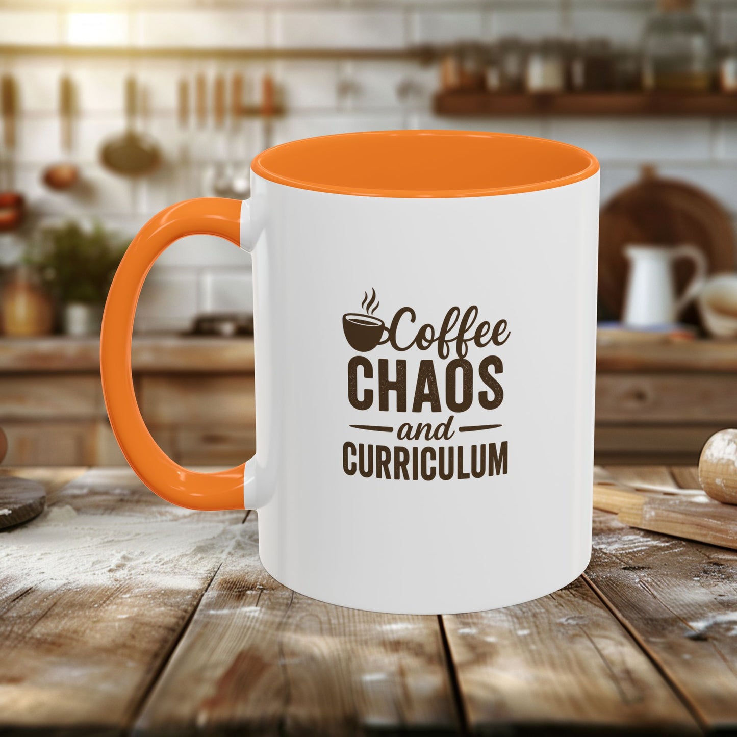 colorful coffee mug - perfect for teachers | teachers with attitude | coffee chaos and curriculum