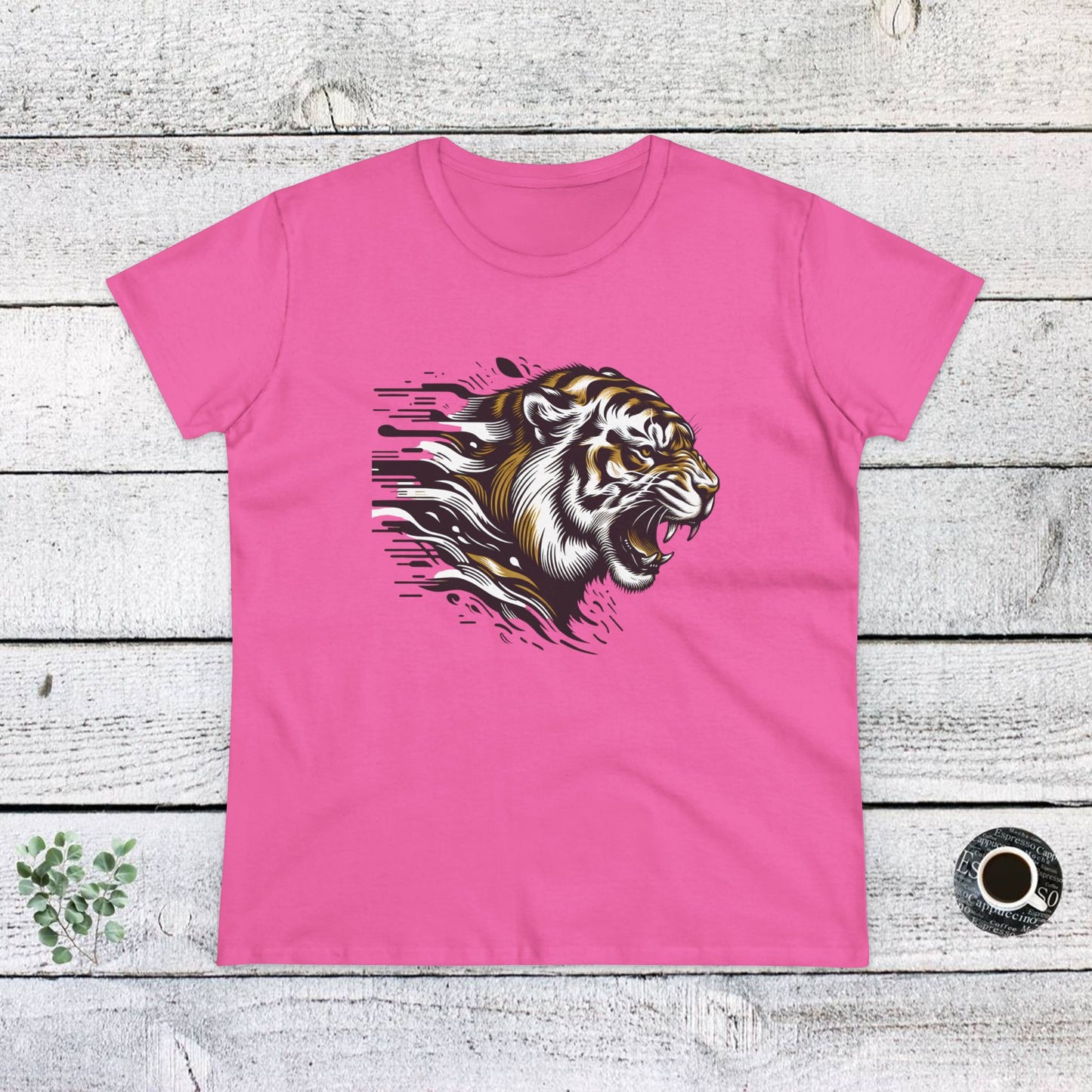 fierce tiger graphic cotton tee