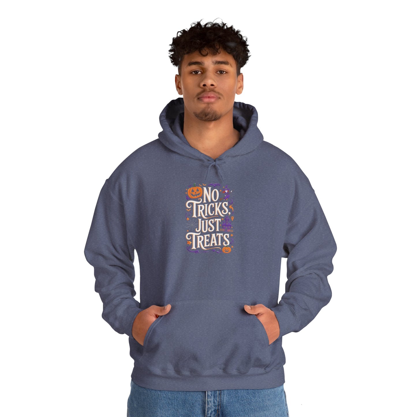 unisex hoodie - halloween hoodie -no tricks just treats!