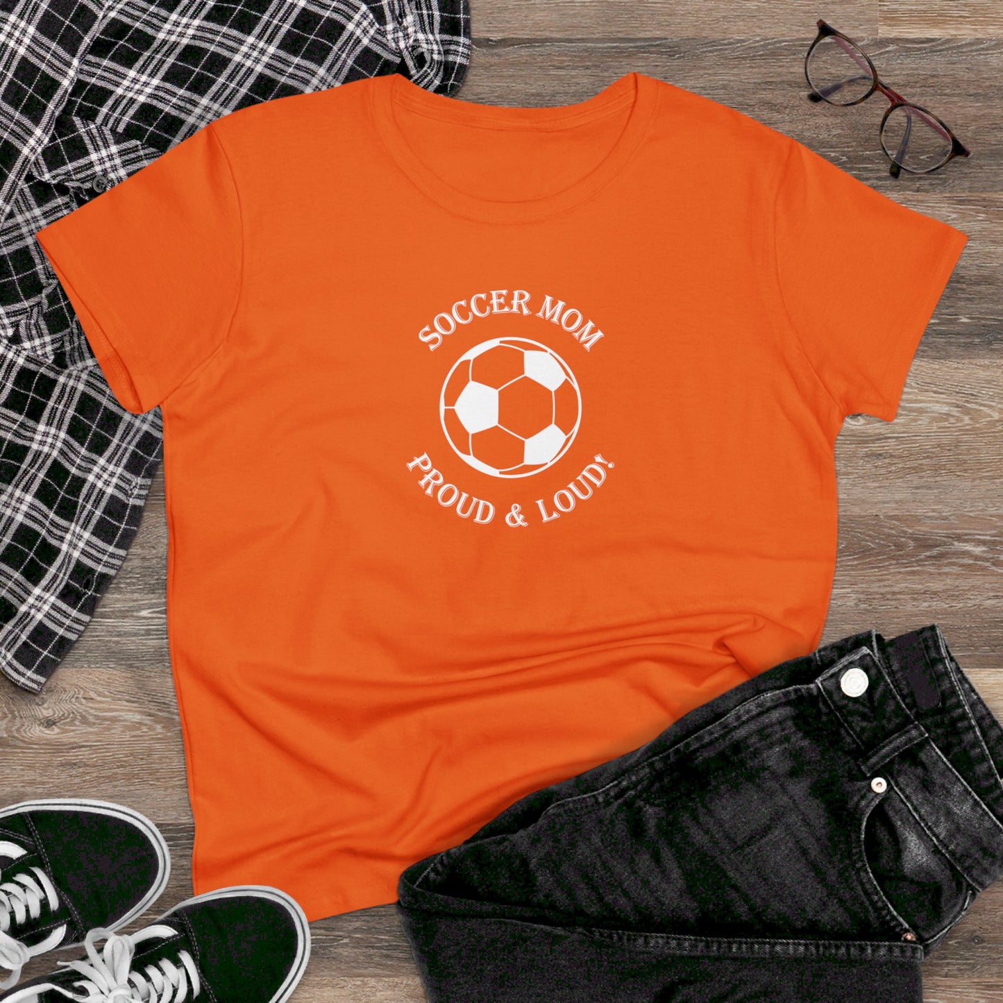 womens t-shirt - soccer mom