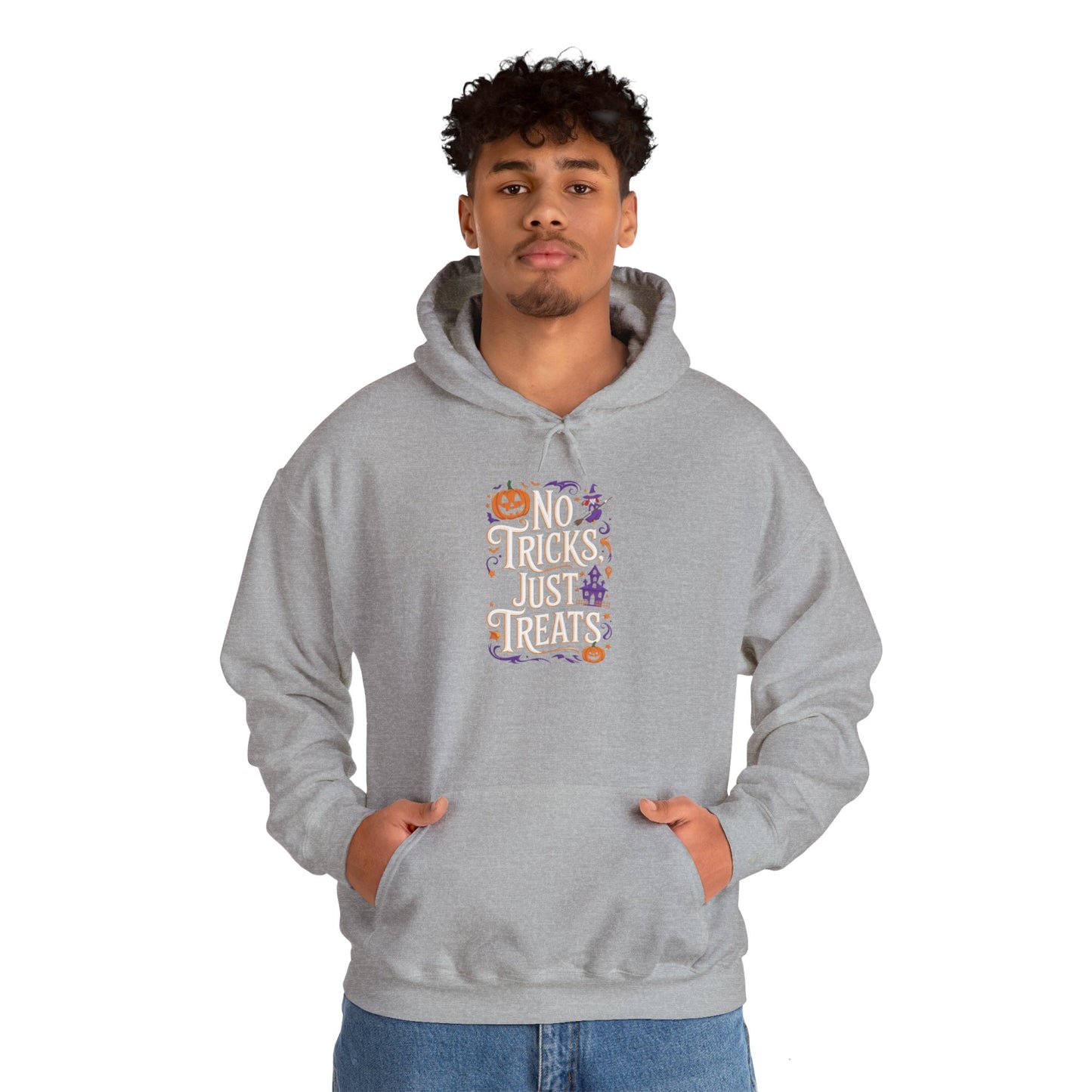 unisex hoodie - halloween hoodie -no tricks just treats!