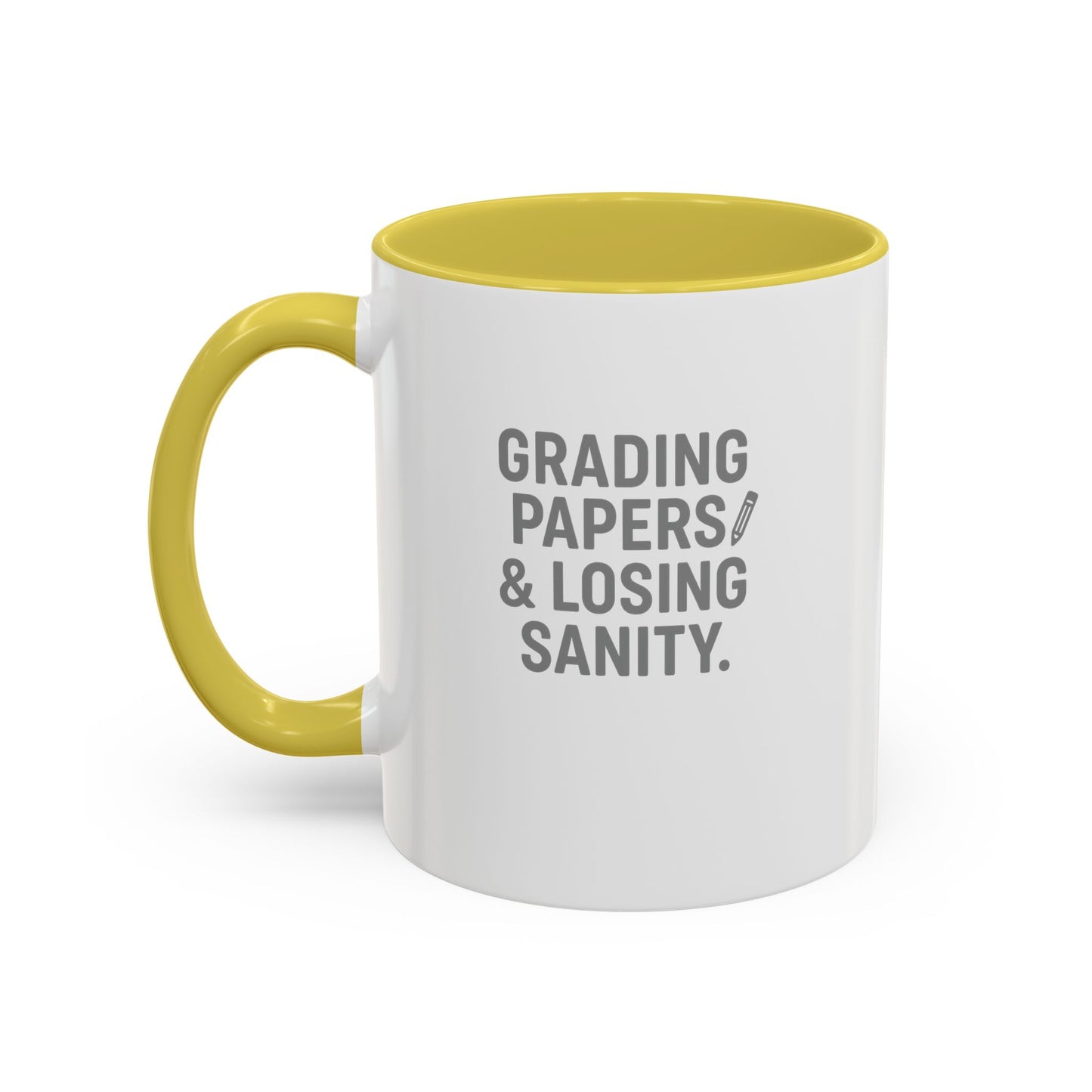 colorful grading papers & losing sanity mug – perfect gift for teachers. teachers with attitude.