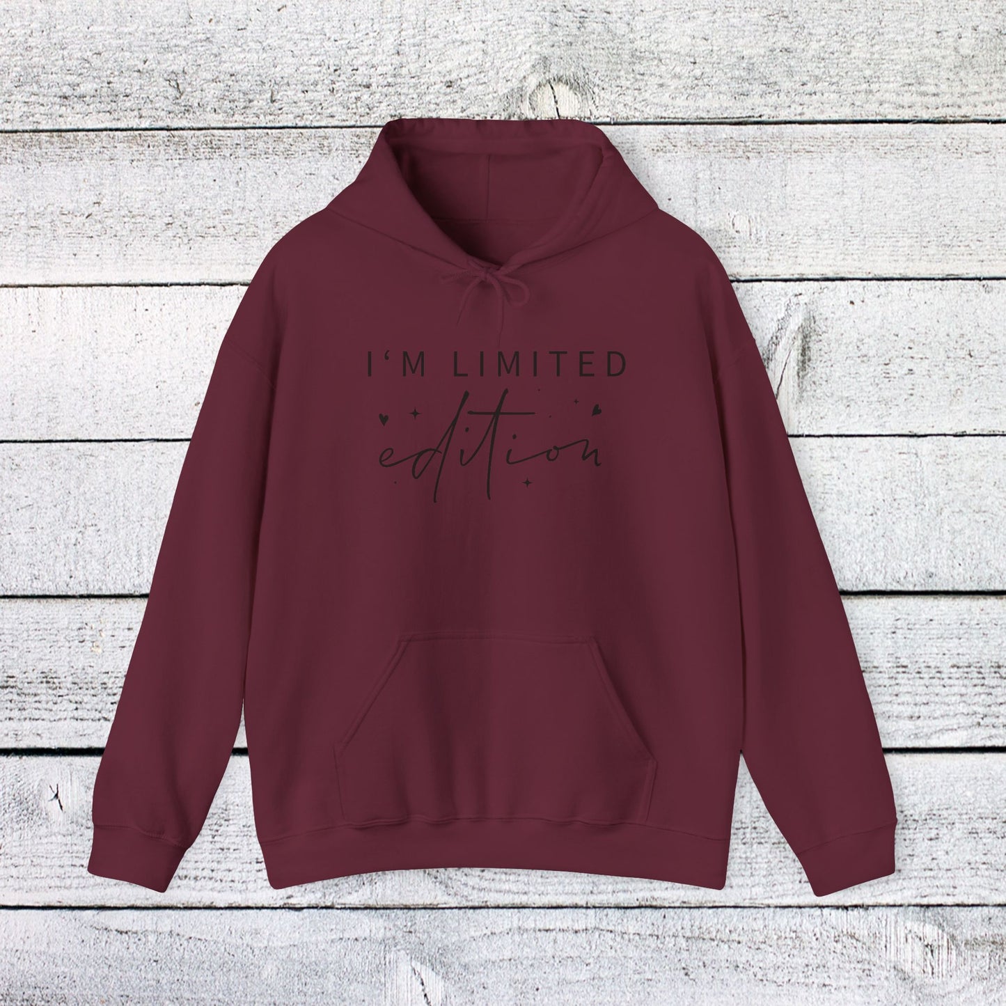 unisex heavy blend™ hooded sweatshirt - i’m limited edition - unique confidence quote