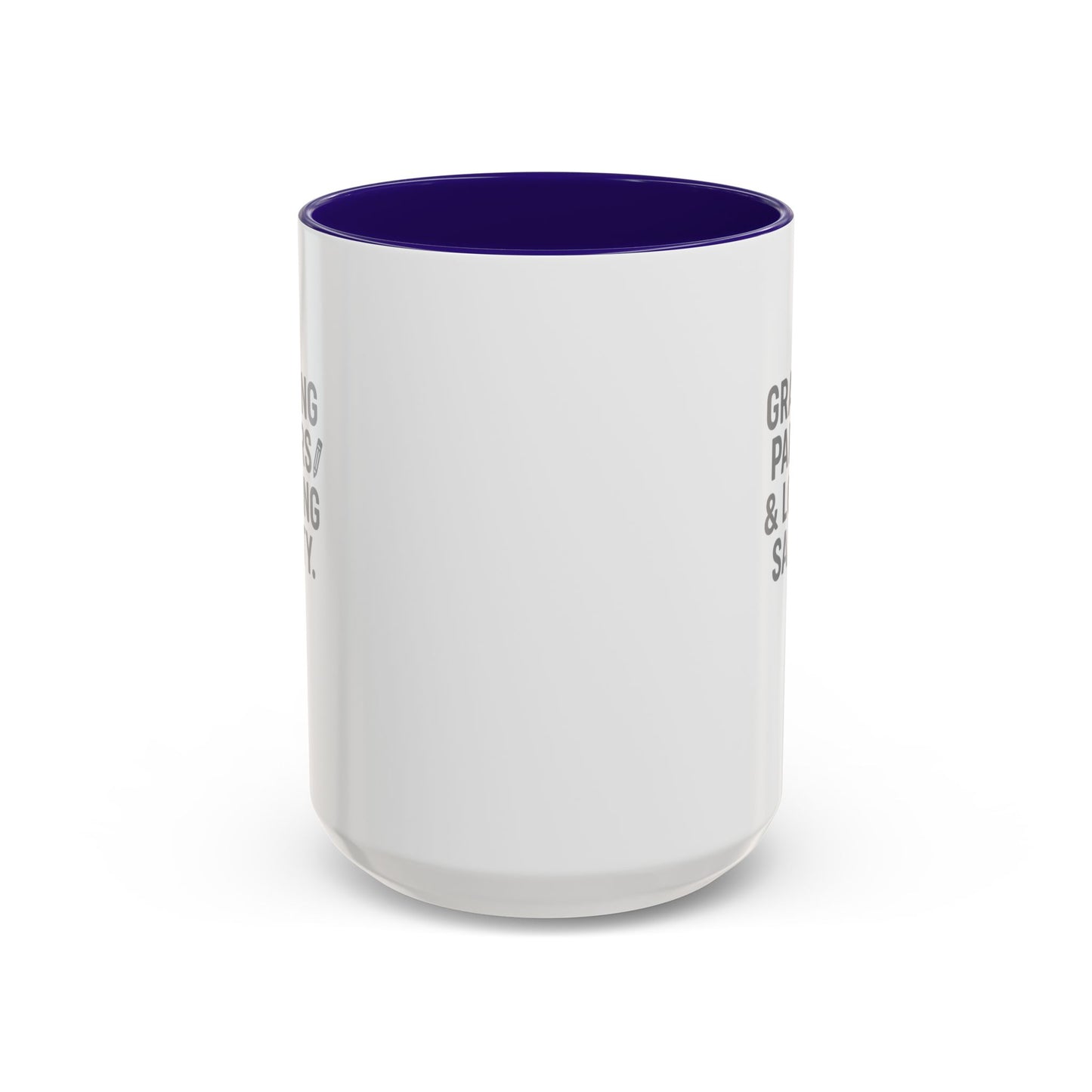 colorful grading papers & losing sanity mug – perfect gift for teachers. teachers with attitude.