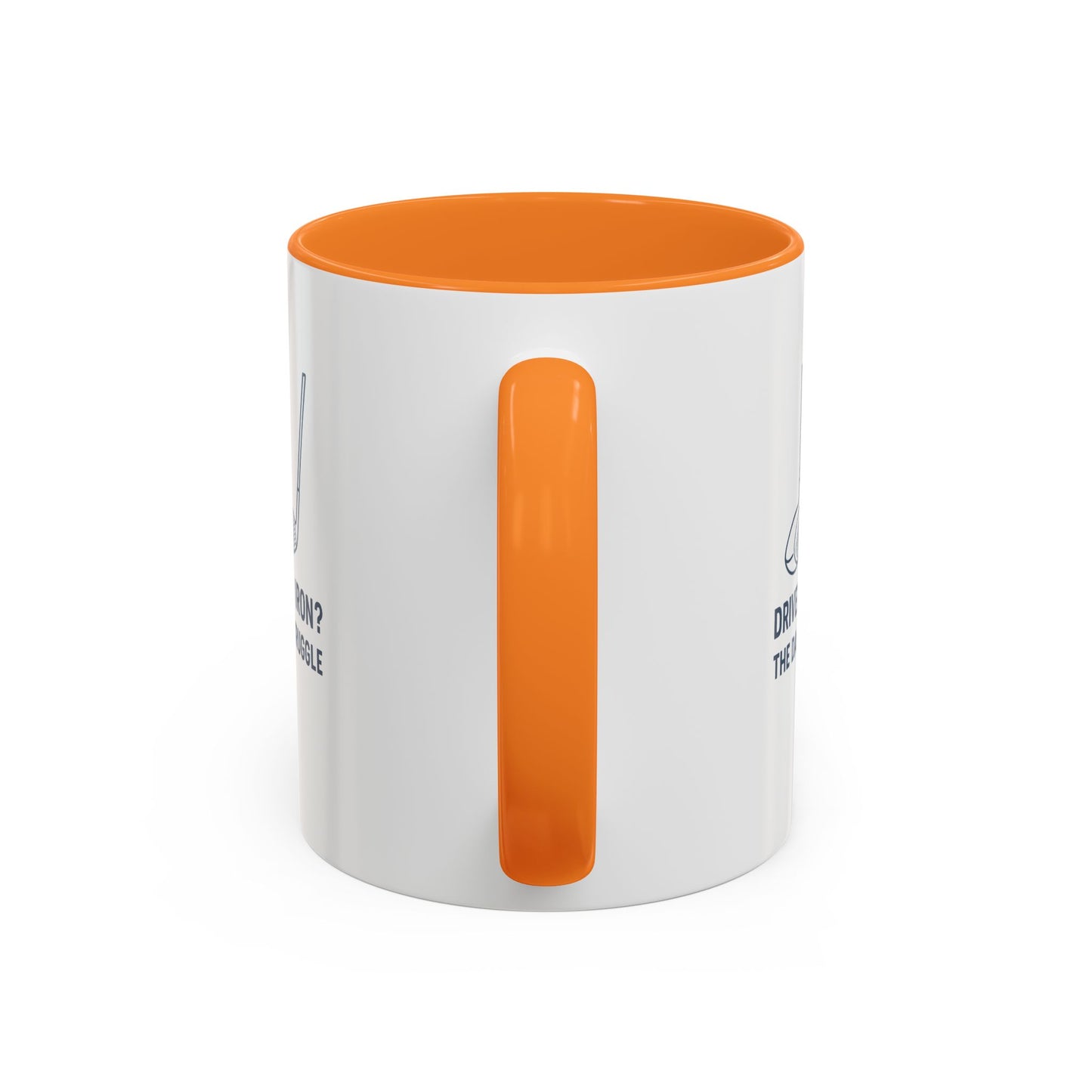 colorful golf mug - driver or iron? the daily struggle