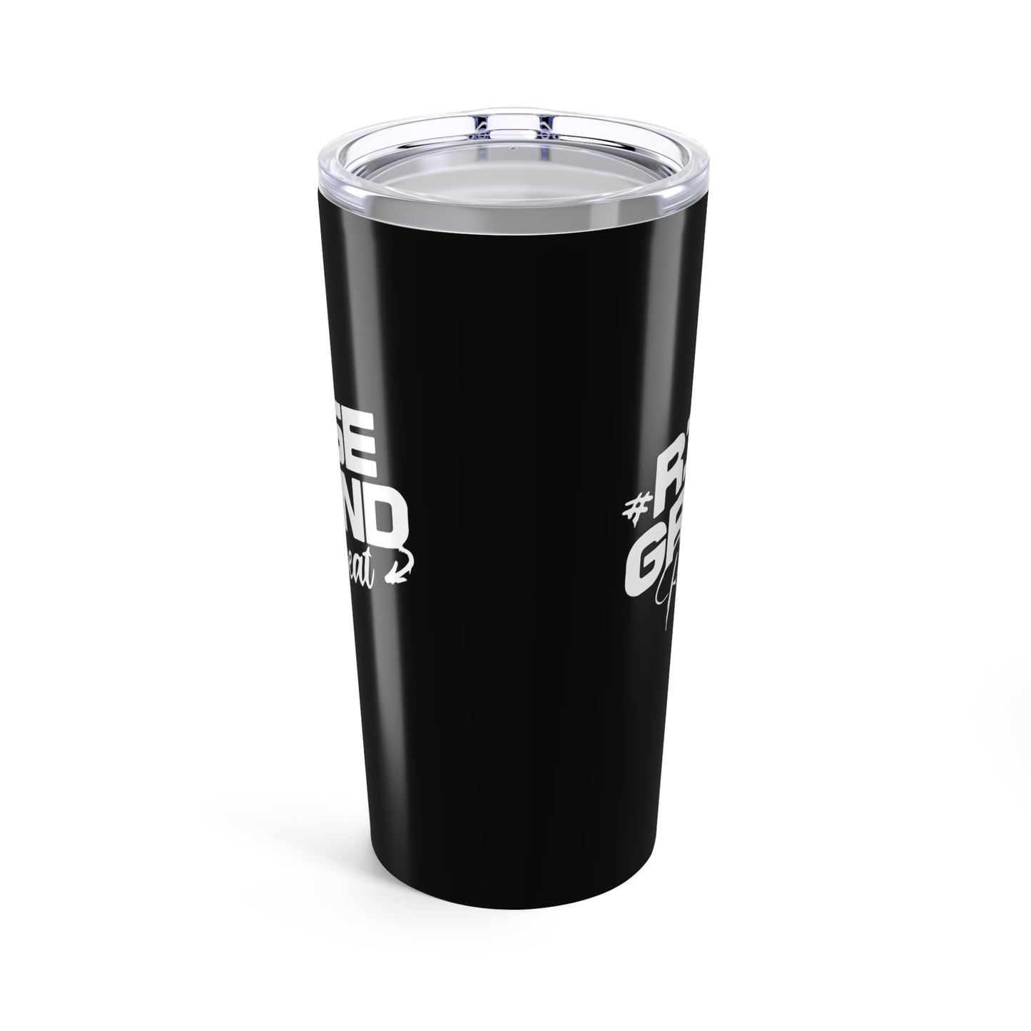 tumbler 20oz - rise, grind, repeat - hustle daily motivation