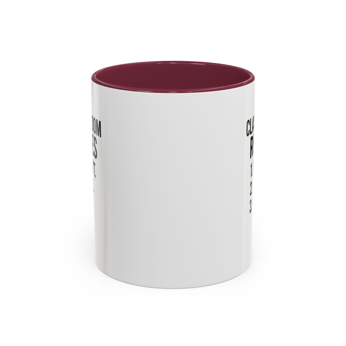 colorful classroom rules mug - perfect for teachers and students. teachers with attitude.