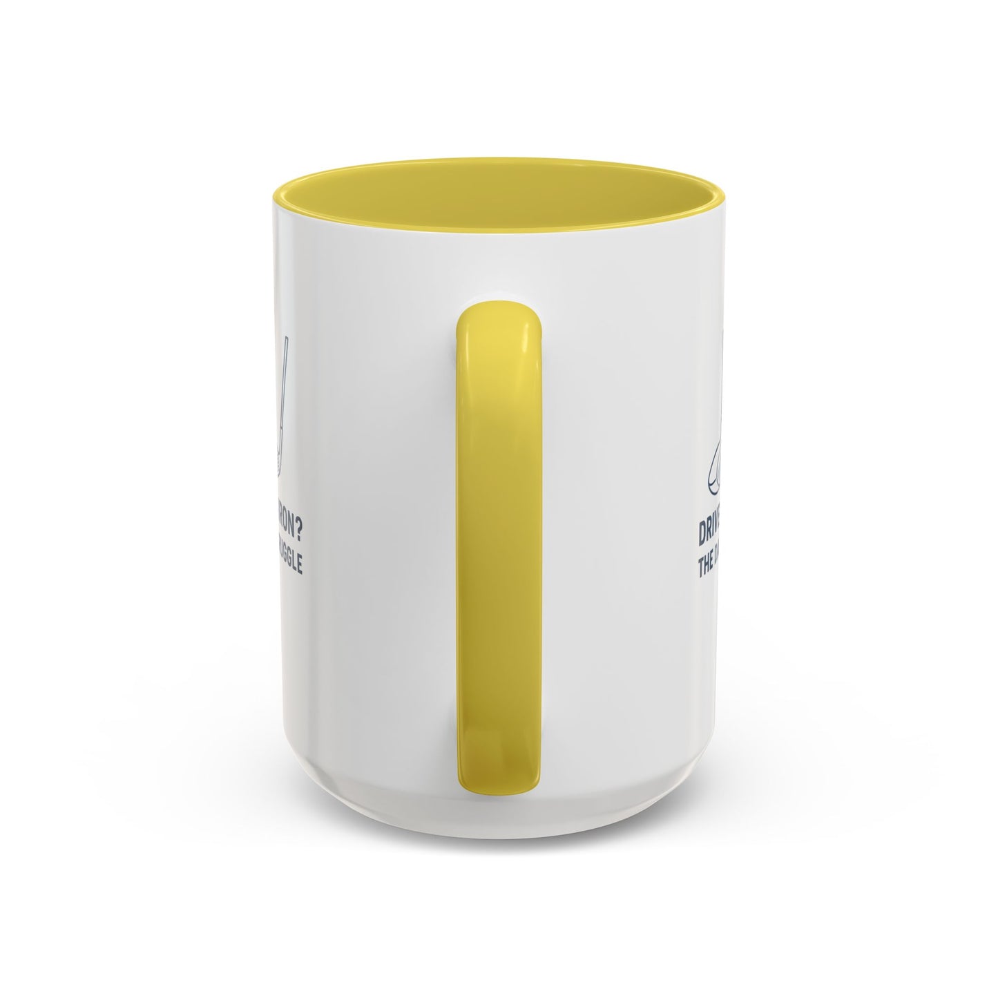 colorful golf mug - driver or iron? the daily struggle