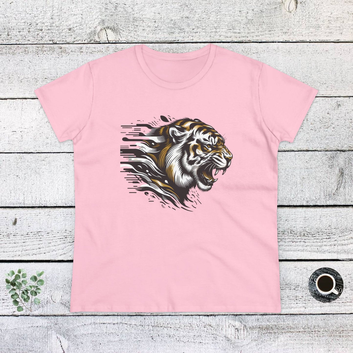 fierce tiger graphic cotton tee