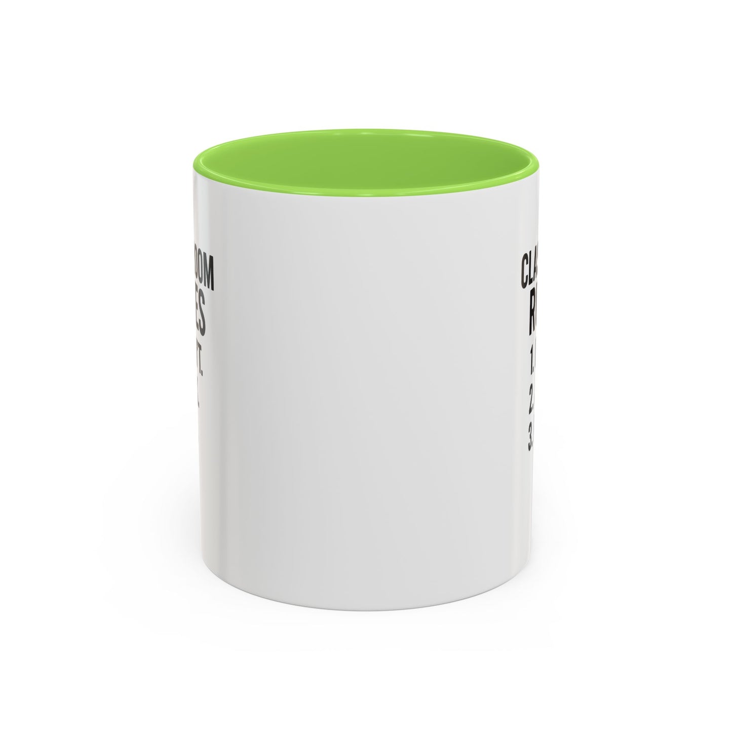 colorful classroom rules mug - perfect for teachers and students. teachers with attitude.