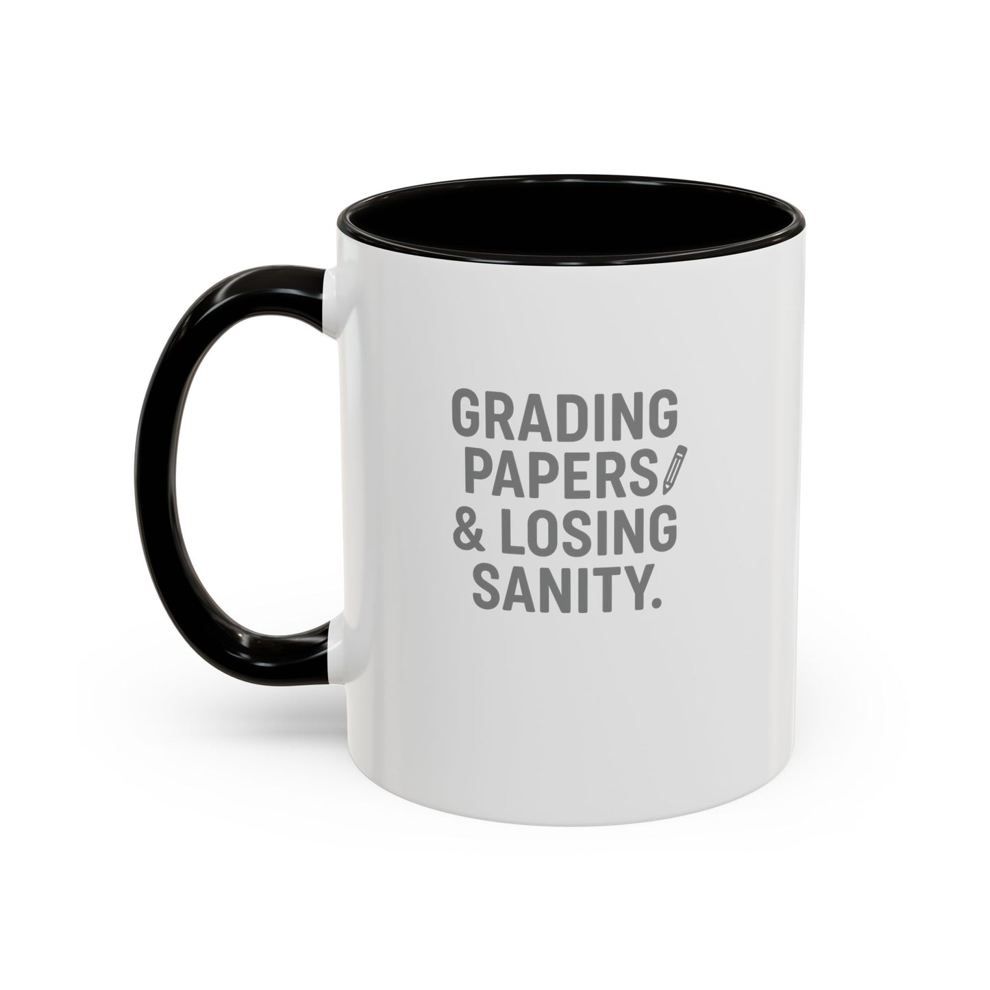 colorful grading papers & losing sanity mug – perfect gift for teachers. teachers with attitude.