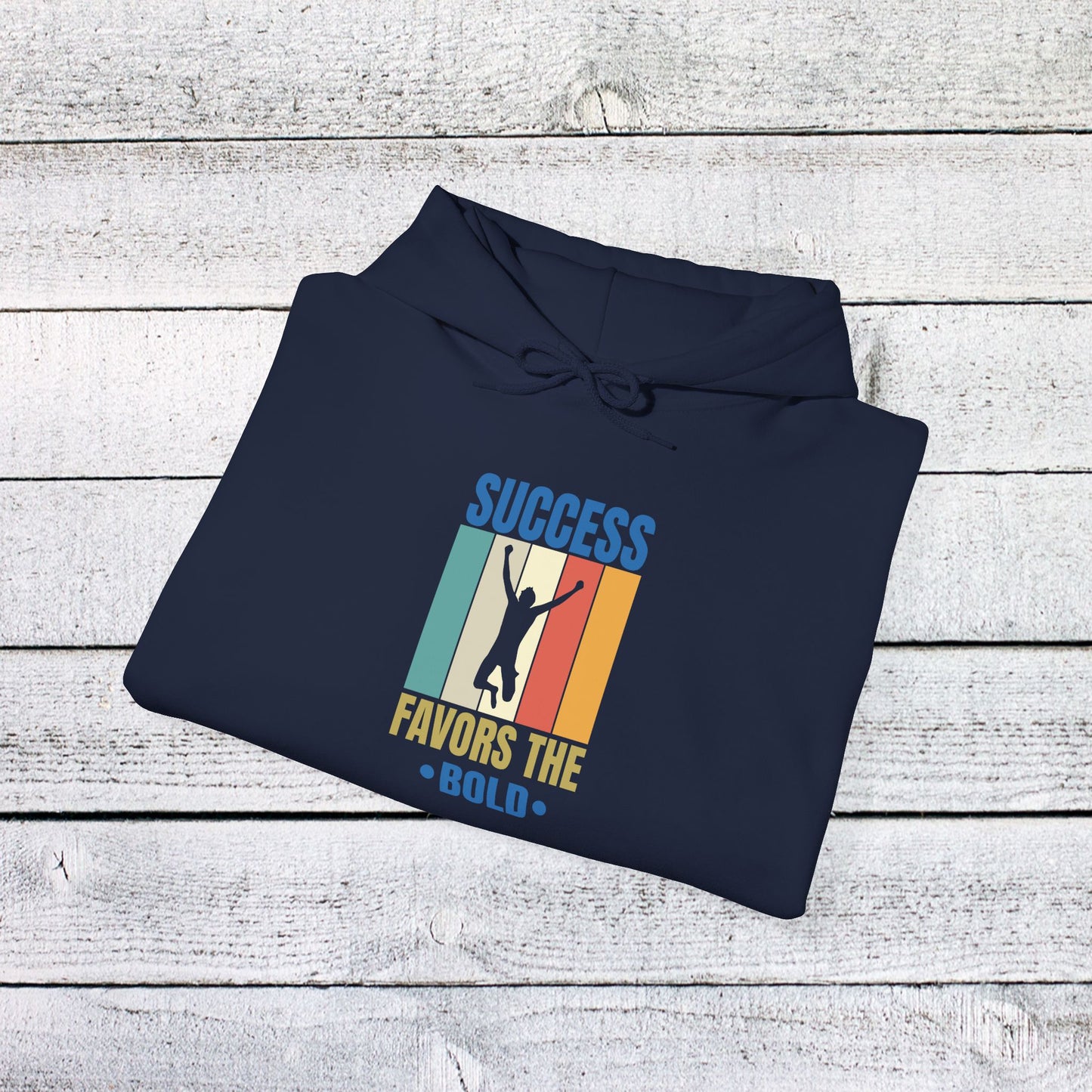 unisex heavy blend™ hooded sweatshirt - success favors the bold - risk and reward quote