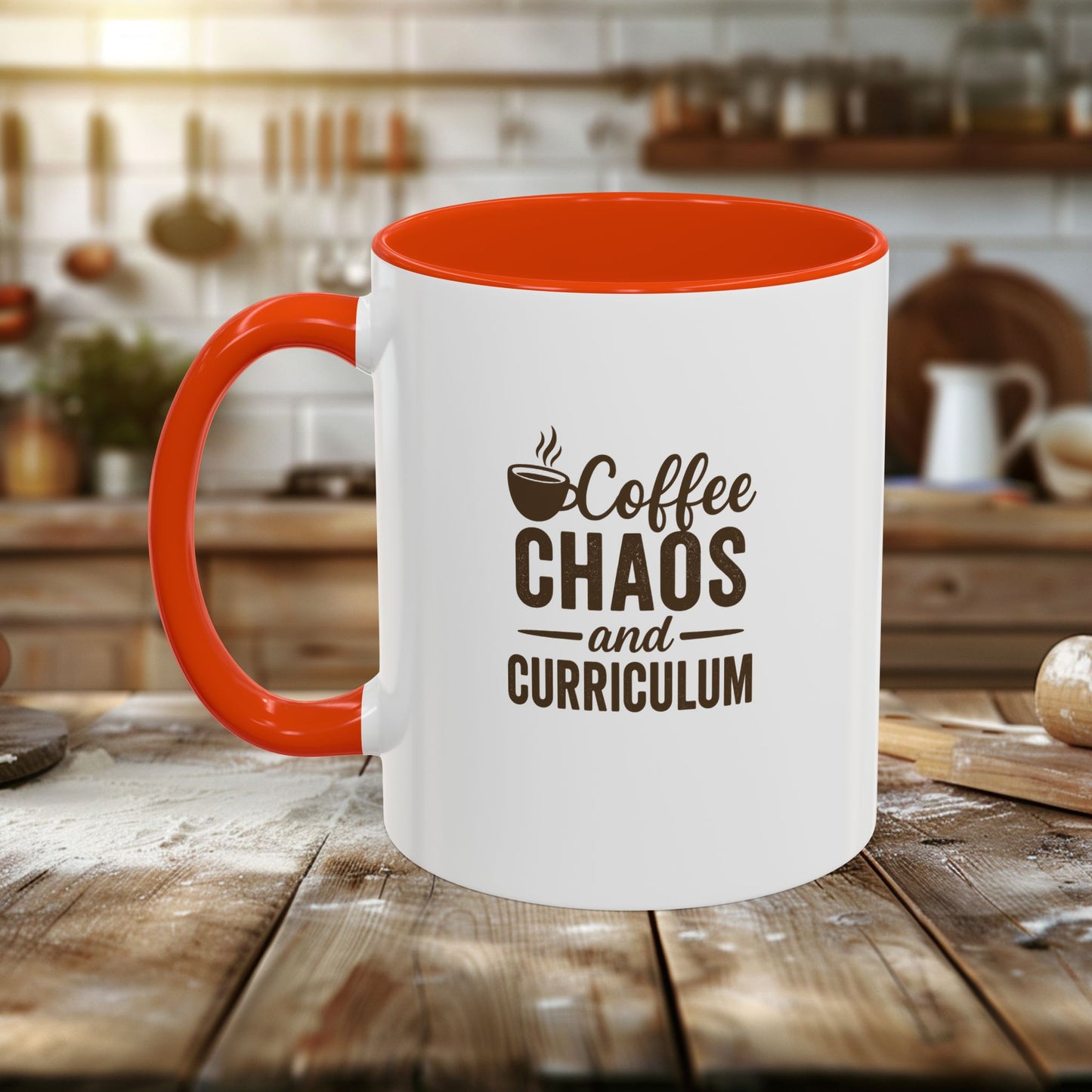 colorful coffee mug - perfect for teachers | teachers with attitude | coffee chaos and curriculum