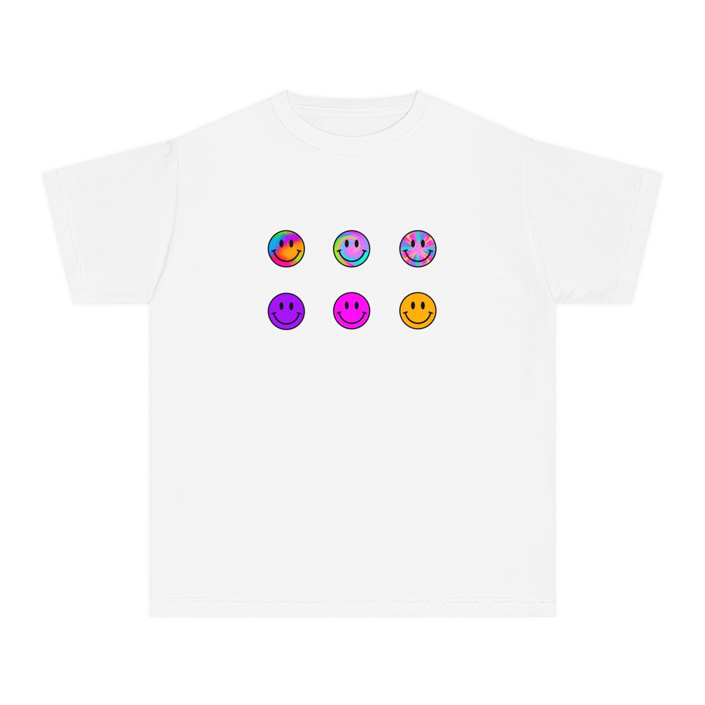 youth t-shirt - smiley faces