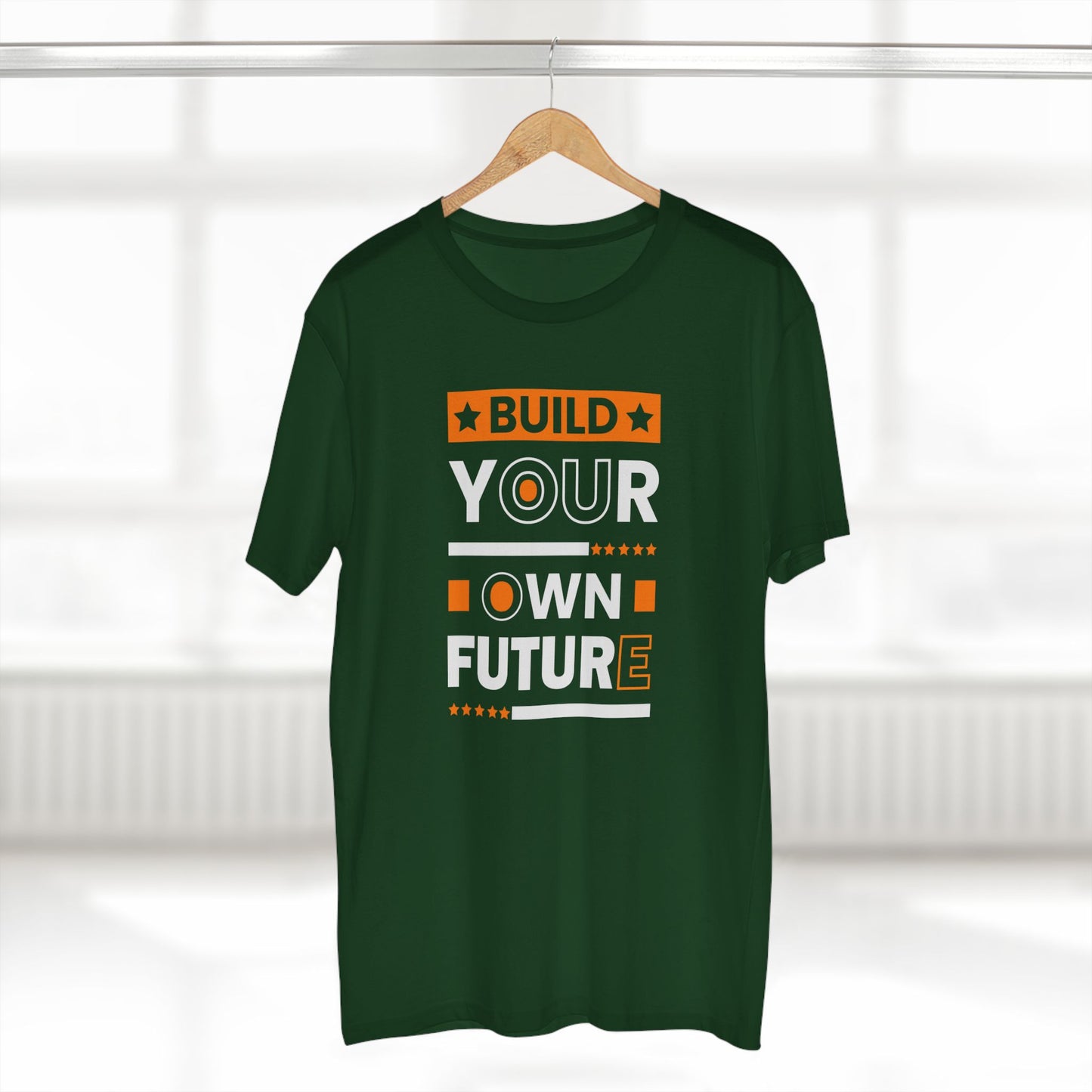 adult staple tee - build your own future - empowerment message