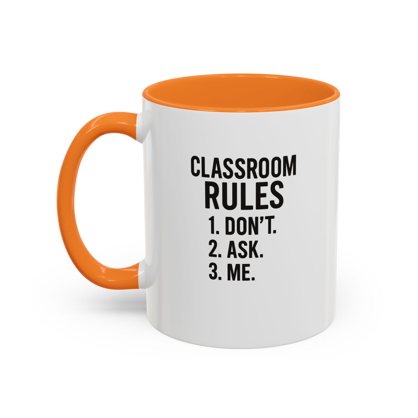 colorful classroom rules mug - perfect for teachers and students. teachers with attitude.