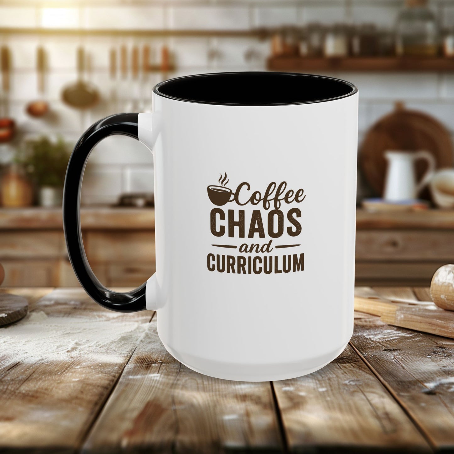 colorful coffee mug - perfect for teachers | teachers with attitude | coffee chaos and curriculum