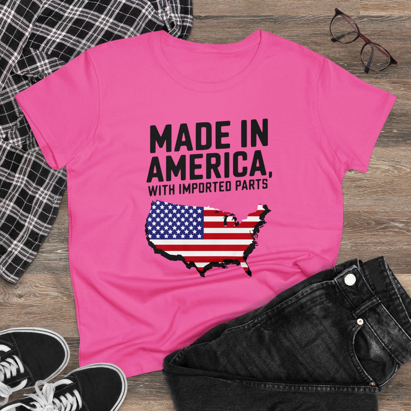 women's t-shirt, women's tee, funny gift, election, made in america!