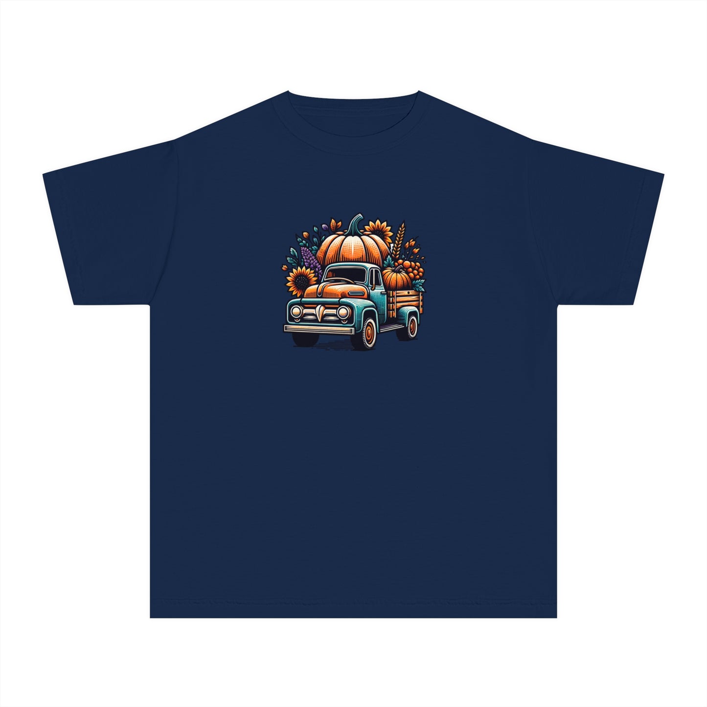 youth t-shirt - pumpkin truck!