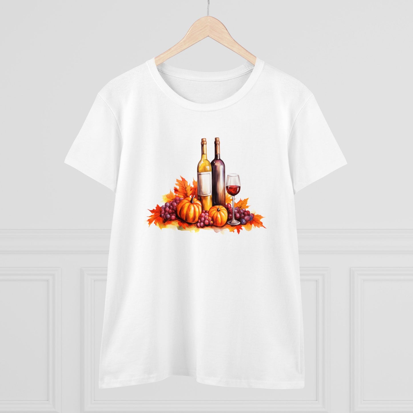 women halloween t-shirt, tee, fall, women's wine glass, pumpkins, halloween gift