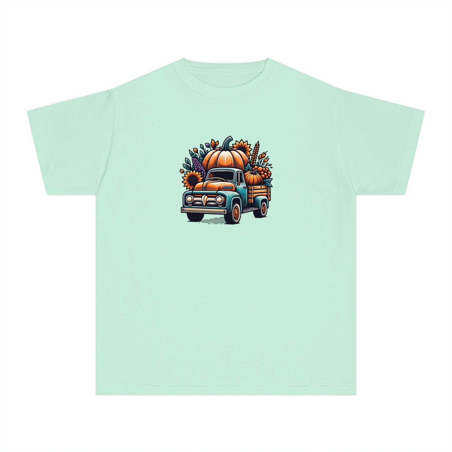 youth t-shirt - pumpkin truck!