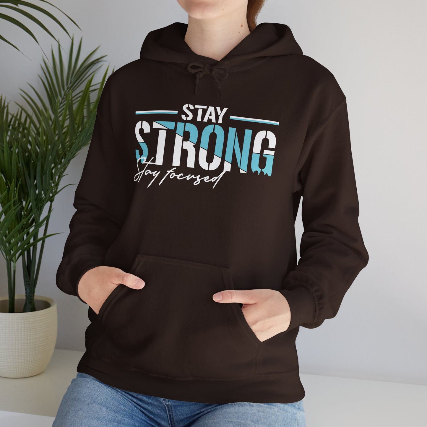 unisex heavy blend™ hooded sweatshirt - stay strong - simple motivation design