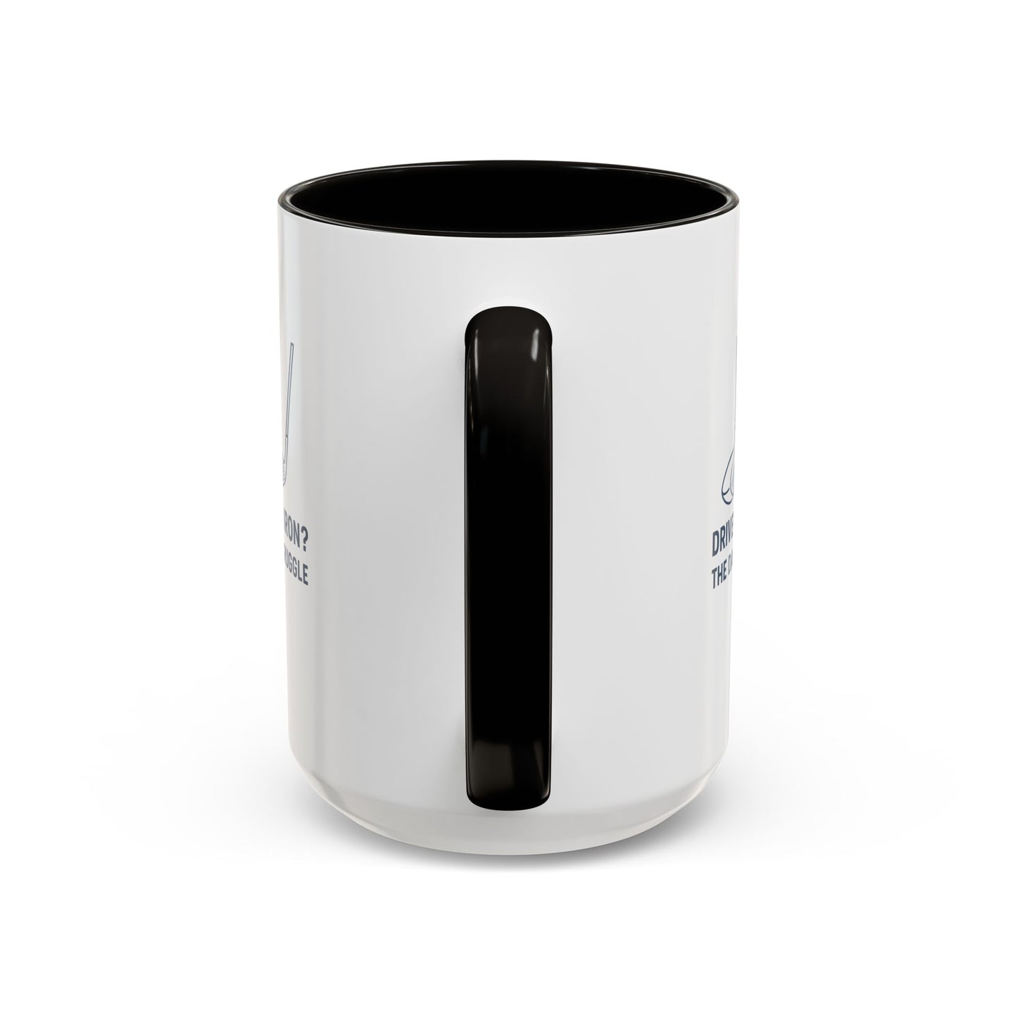 colorful golf mug - driver or iron? the daily struggle
