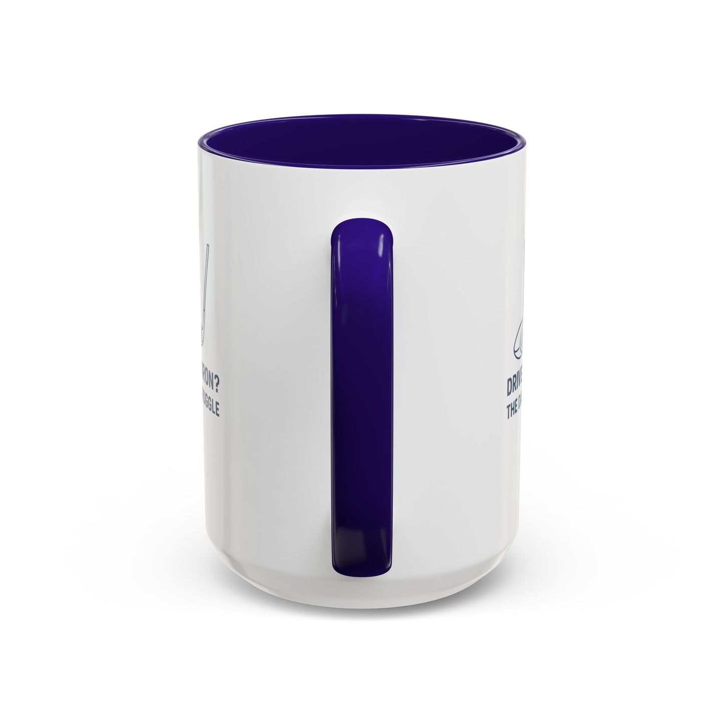 colorful golf mug - driver or iron? the daily struggle