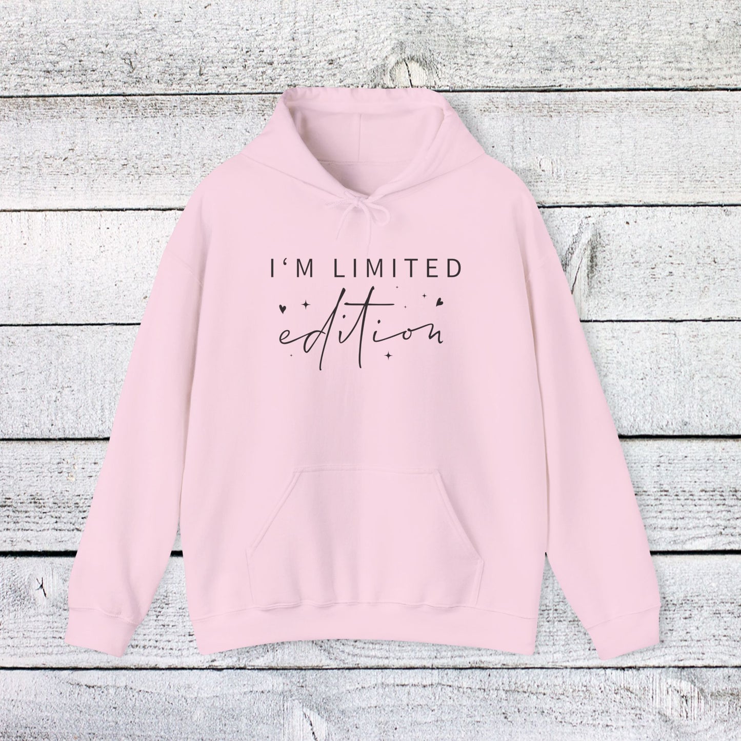 unisex heavy blend™ hooded sweatshirt - i’m limited edition - unique confidence quote