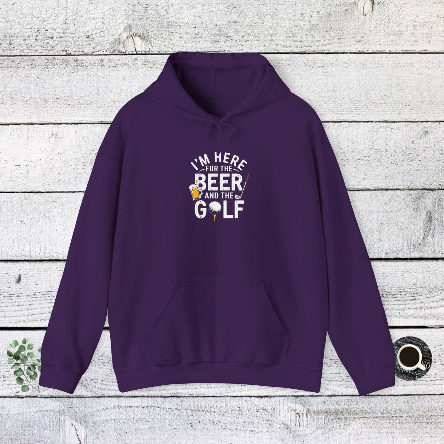 men & women golf sweatshirt: i'm here for beer & golf! unisex sweatshirt: