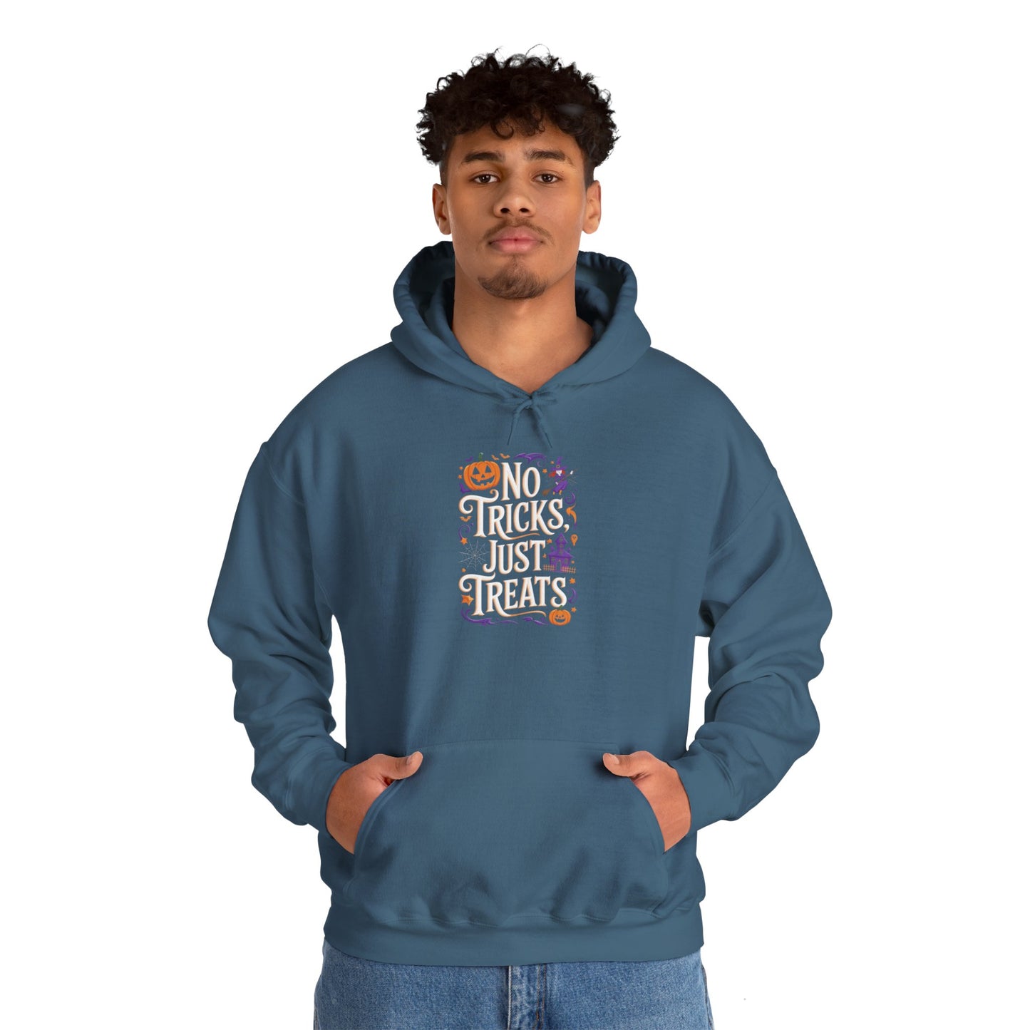 unisex hoodie - halloween hoodie -no tricks just treats!