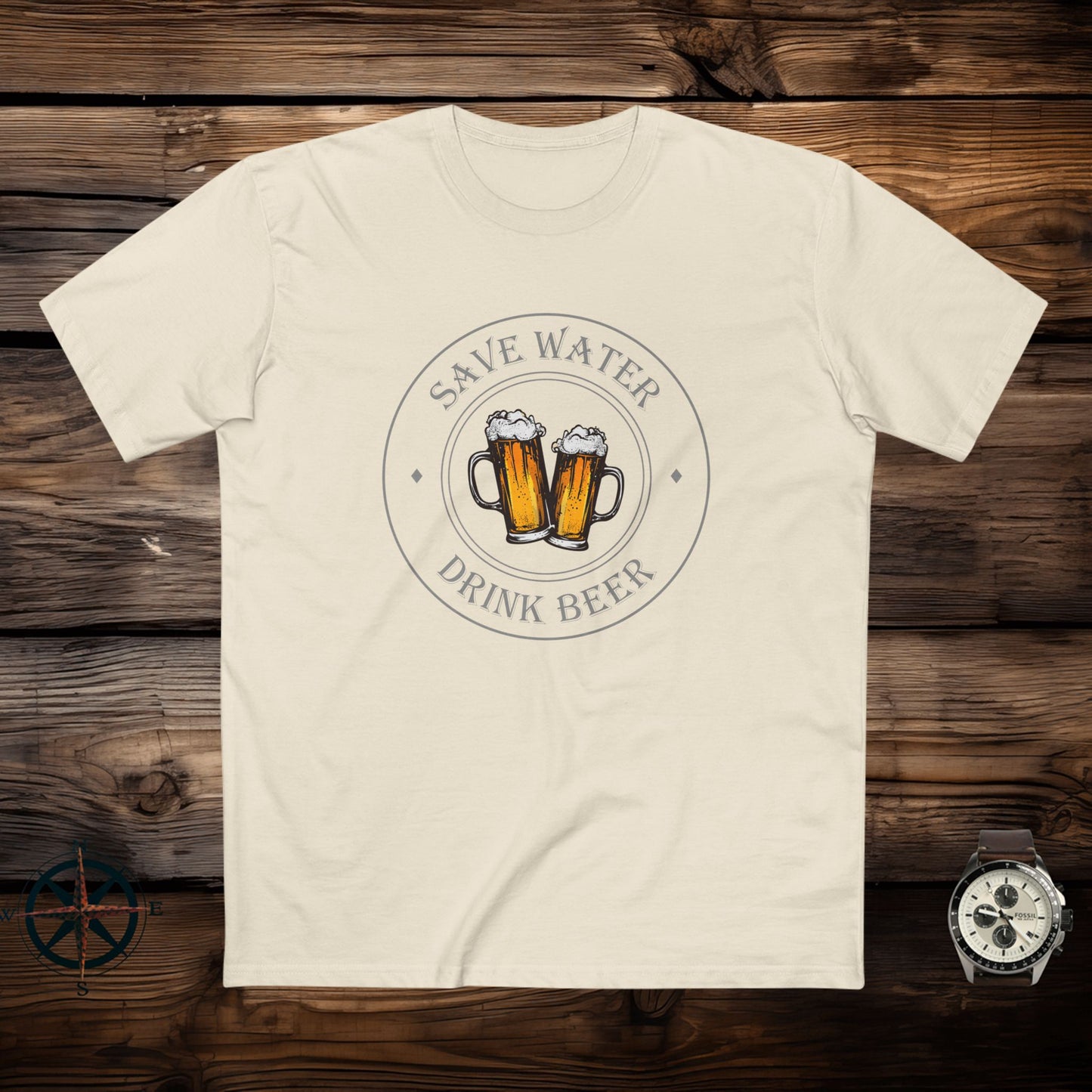 mens t-shirt - drink beer