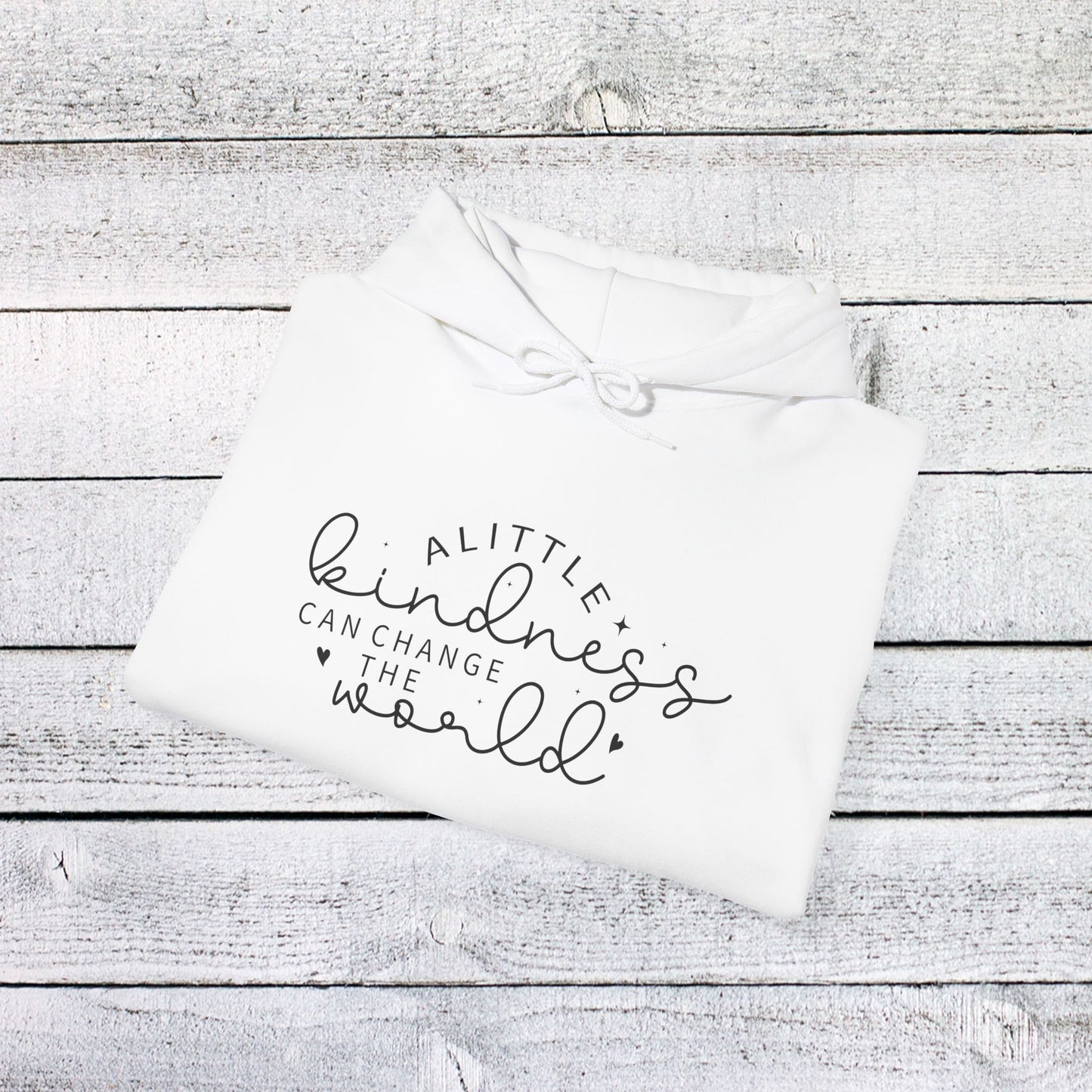 unisex heavy blend™ hooded sweatshirt - a little kindness can change the world - positive quote