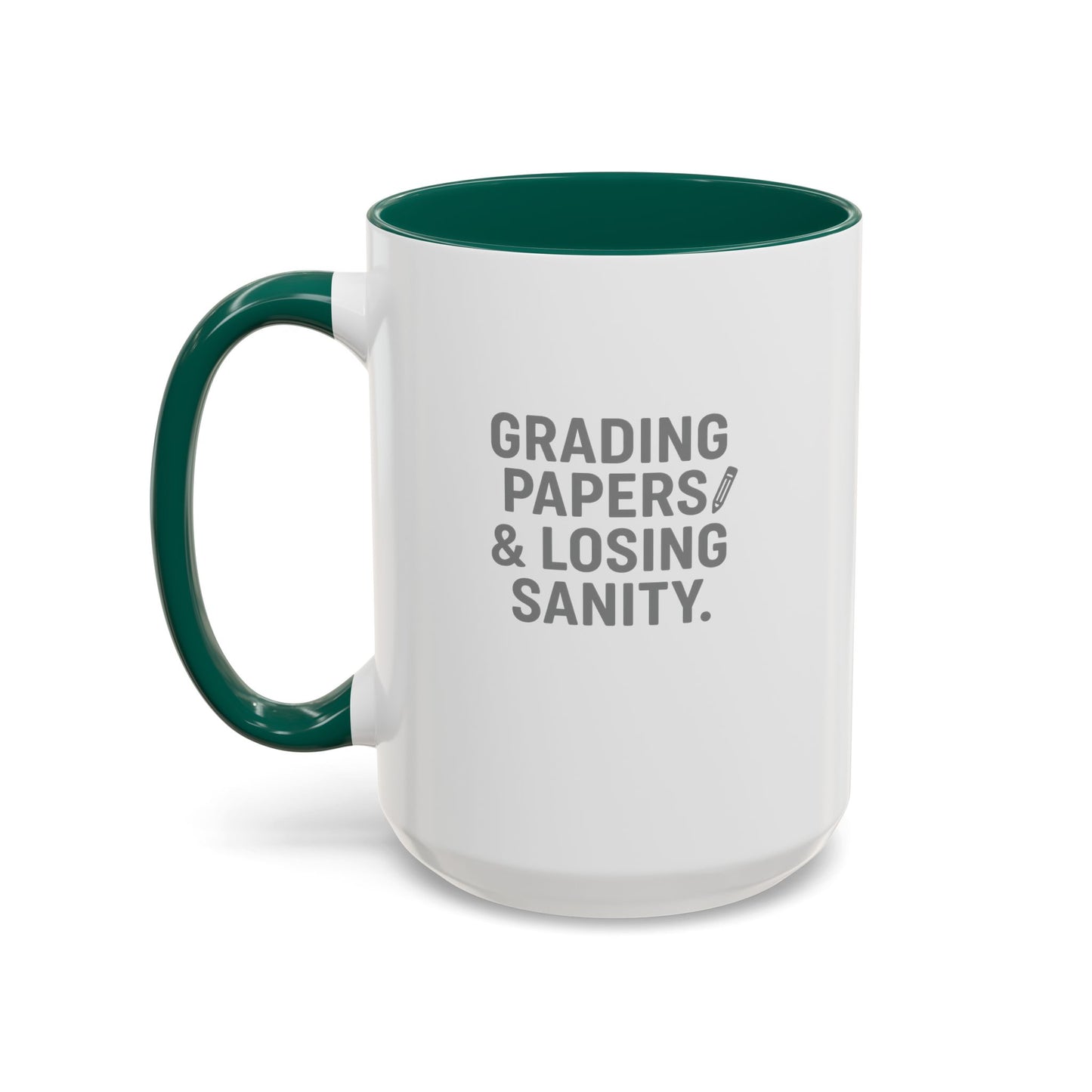 colorful grading papers & losing sanity mug – perfect gift for teachers. teachers with attitude.