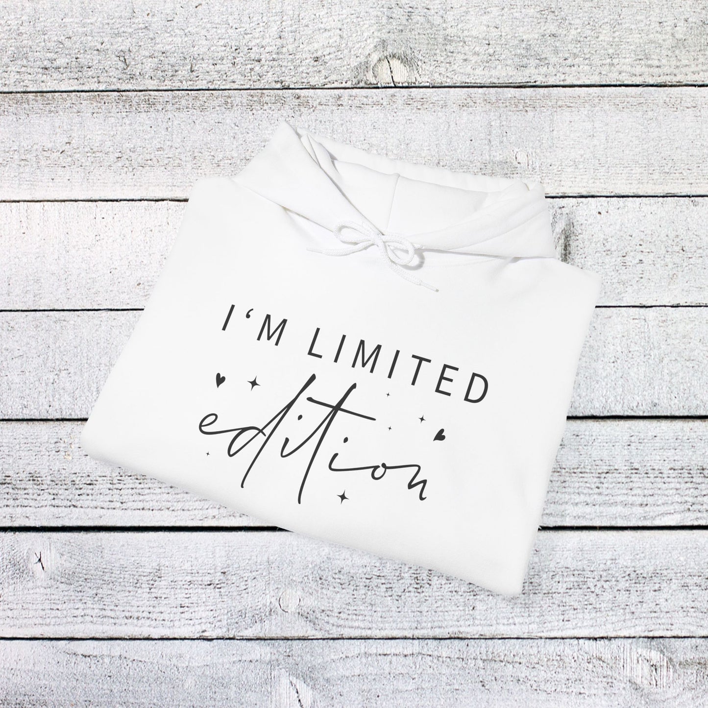 unisex heavy blend™ hooded sweatshirt - i’m limited edition - unique confidence quote
