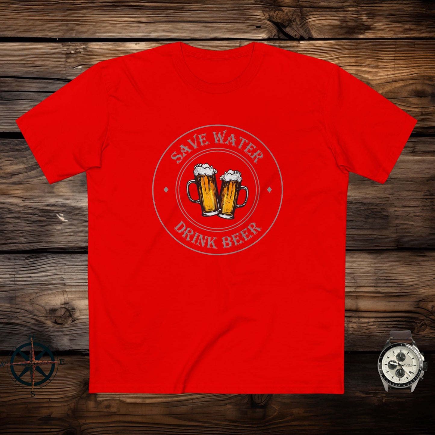 mens t-shirt - drink beer