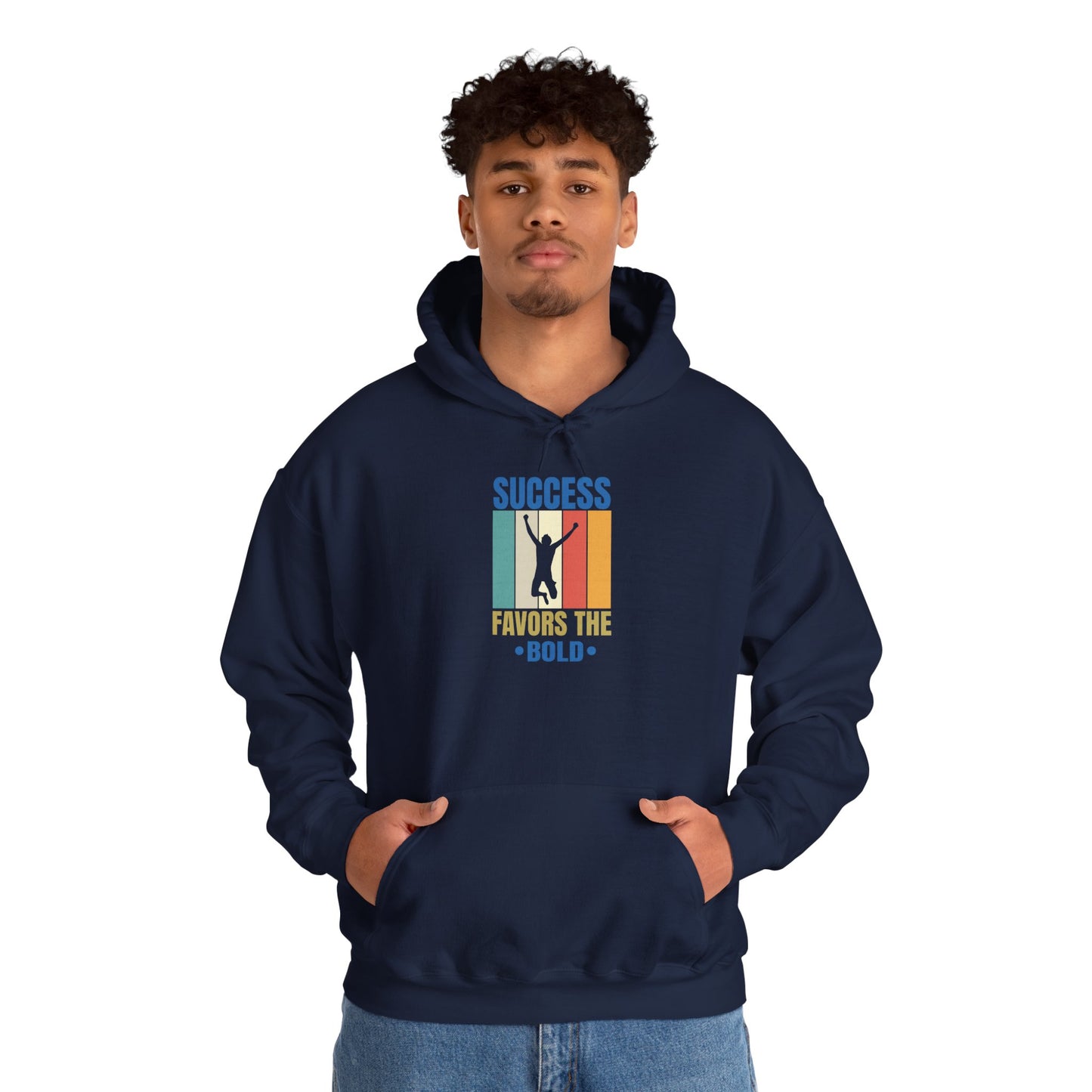 unisex heavy blend™ hooded sweatshirt - success favors the bold - risk and reward quote