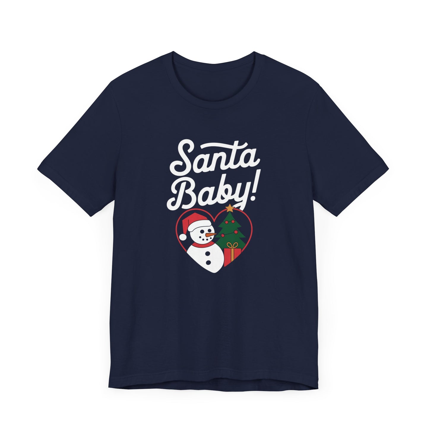 men & women christmas t-shirt. santa baby. unisex christmas t-shirt.