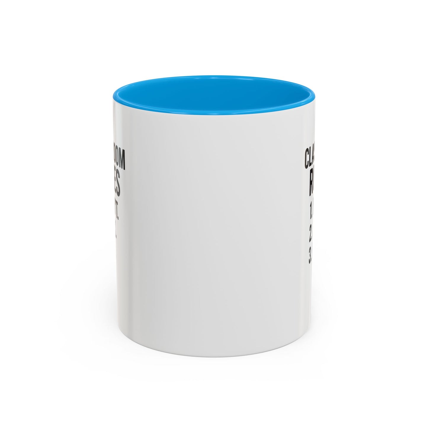 colorful classroom rules mug - perfect for teachers and students. teachers with attitude.