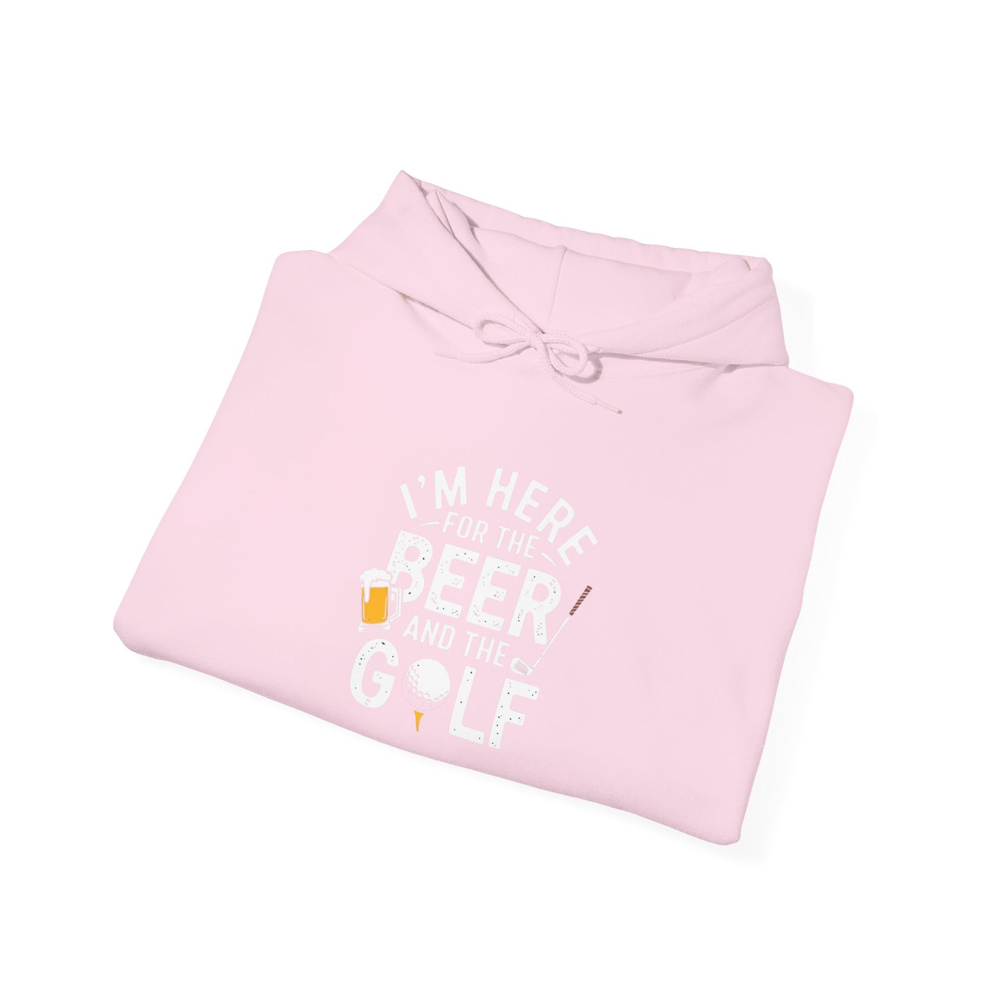 men & women golf sweatshirt: i'm here for beer & golf! unisex sweatshirt: