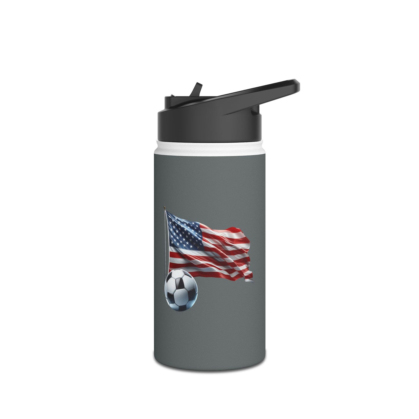 usa soccer inspired stainless steel water bottle - durable & eco-friendly