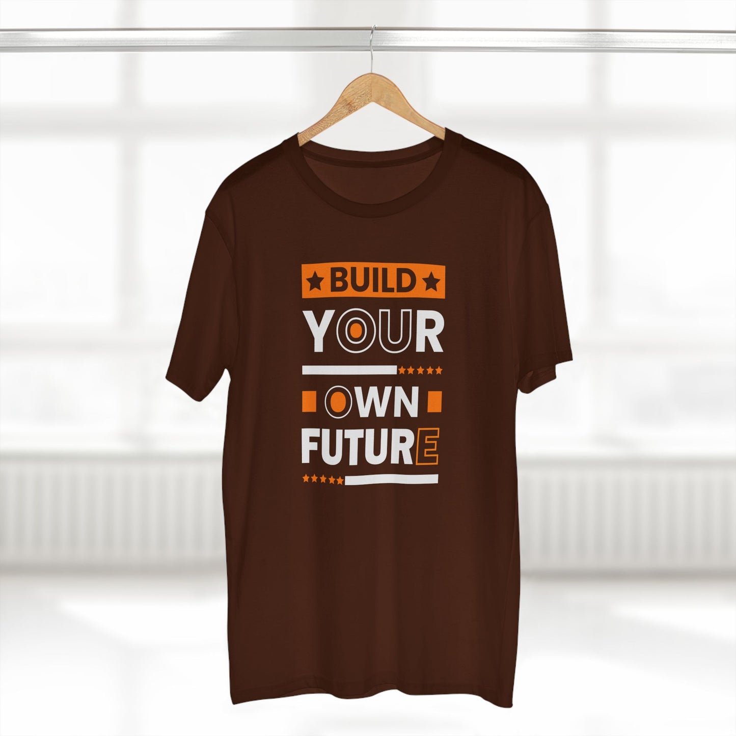 adult staple tee - build your own future - empowerment message