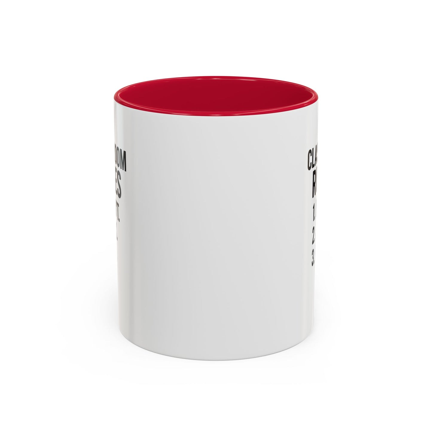 colorful classroom rules mug - perfect for teachers and students. teachers with attitude.