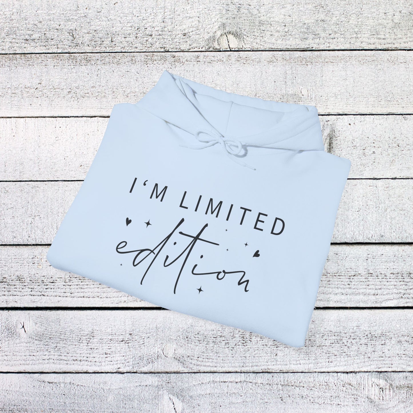 unisex heavy blend™ hooded sweatshirt - i’m limited edition - unique confidence quote