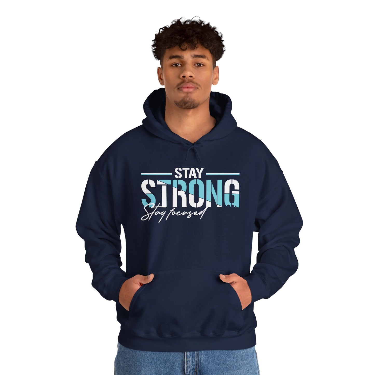 unisex heavy blend™ hooded sweatshirt - stay strong - simple motivation design