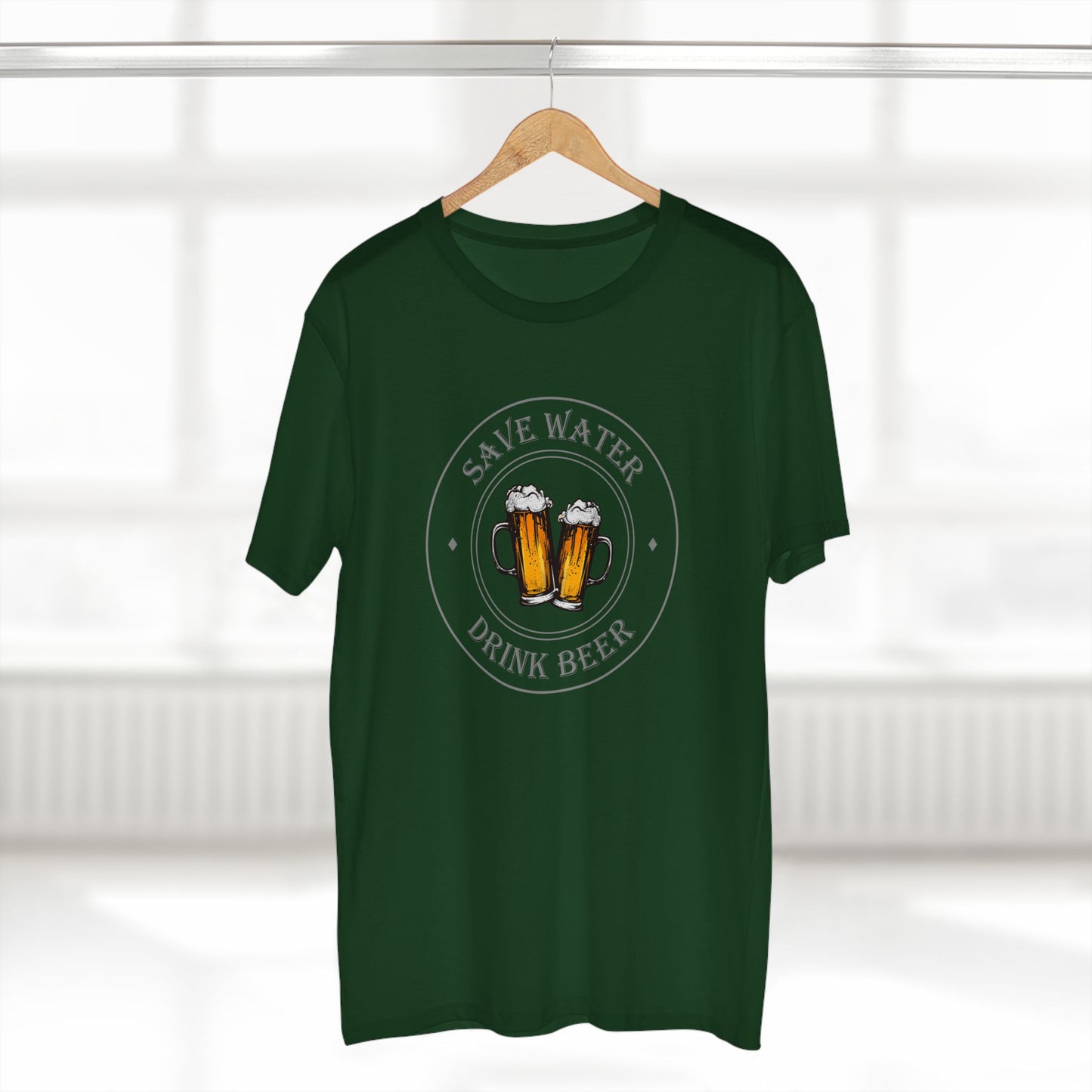 mens t-shirt - drink beer
