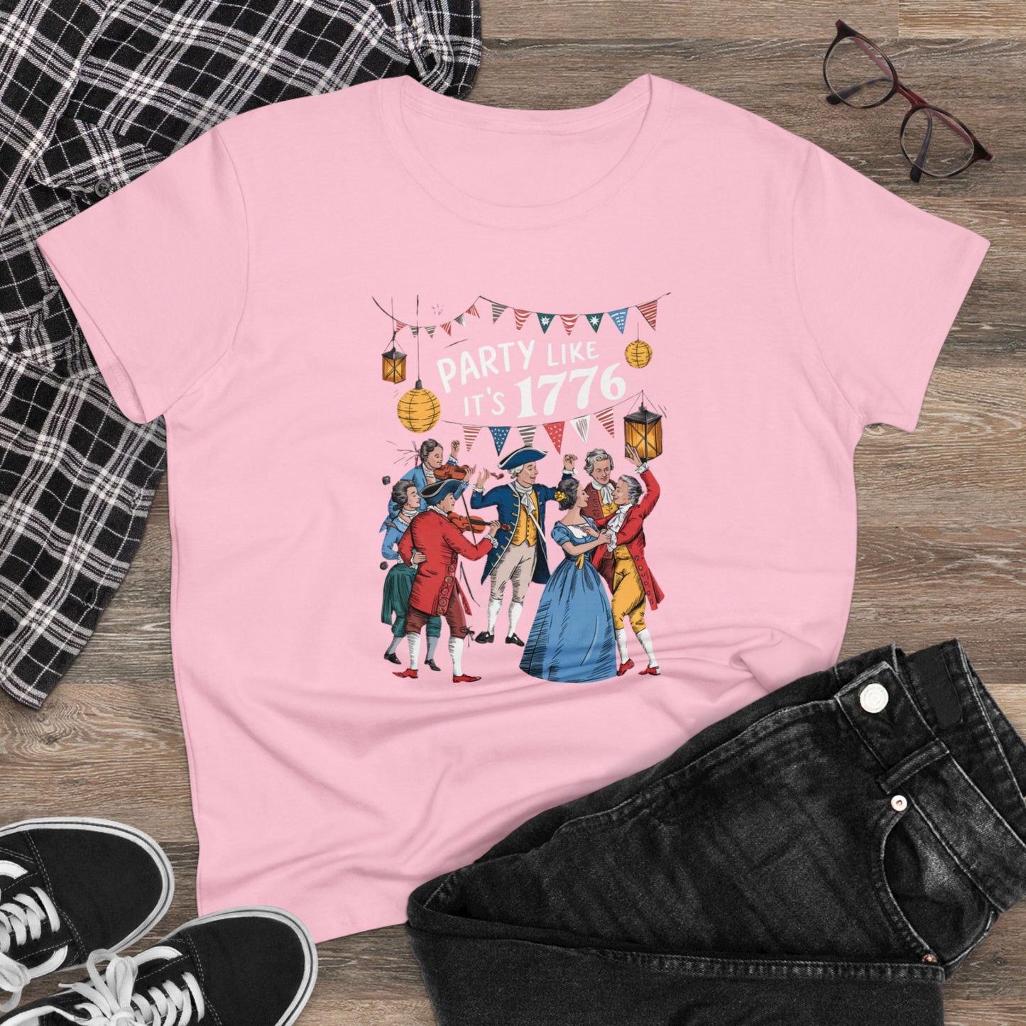 women's t-shirt, women's tee, election, party like is 1776!